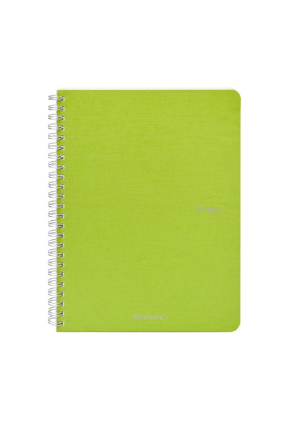 Fabriano Ecoqua Original Spiral-Bound Notebook, 5.8 in x 8.3 in, A5, Blank, 70 Sheets Lined, 5.8 x 8.3