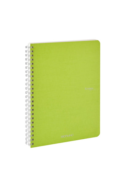 Fabriano Ecoqua Original Spiral-Bound Notebook, 5.8 in x 8.3 in, A5, Blank, 70 Sheets 