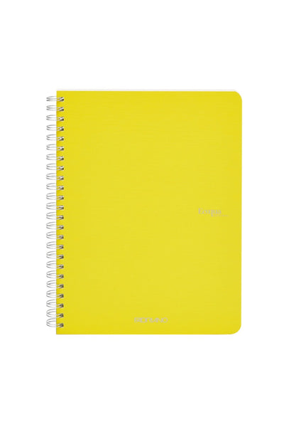 Fabriano Ecoqua Original Spiral-Bound Notebook, 5.8 in x 8.3 in, A5, Blank, 70 Sheets 