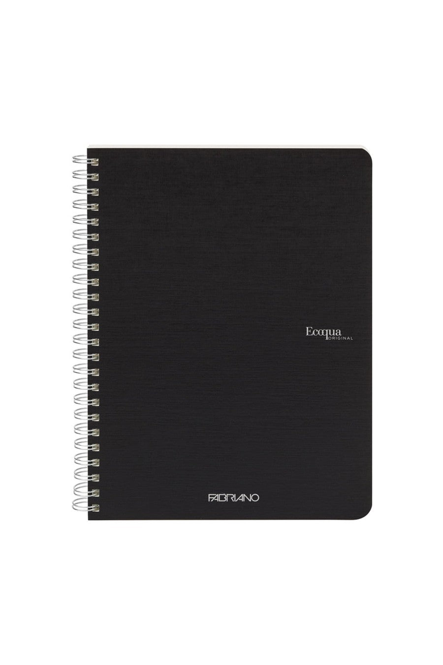 Fabriano Ecoqua Original Spiral-Bound Notebook, 5.8 in x 8.3 in, A5, Blank, 70 Sheets 