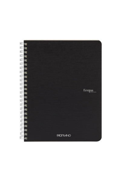 Fabriano Ecoqua Original Spiral-Bound Notebook, 5.8 in x 8.3 in, A5, Blank, 70 Sheets 