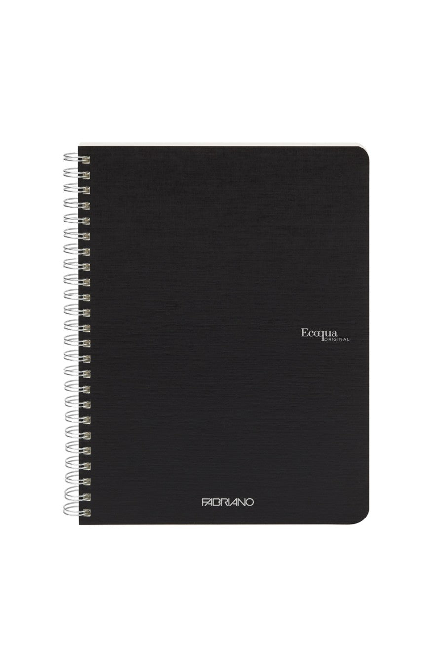 Fabriano Ecoqua Original Spiral-Bound Notebook, 5.8 in x 8.3 in, A5, Blank, 70 Sheets 