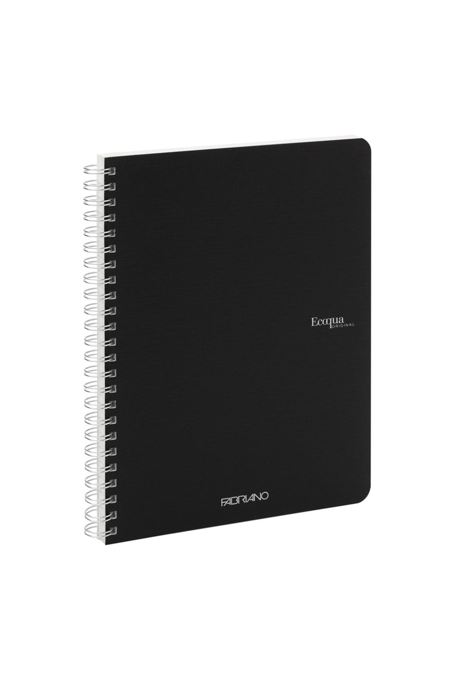 Fabriano Ecoqua Original Spiral-Bound Notebook, 5.8 in x 8.3 in, A5, Blank, 70 Sheets 
