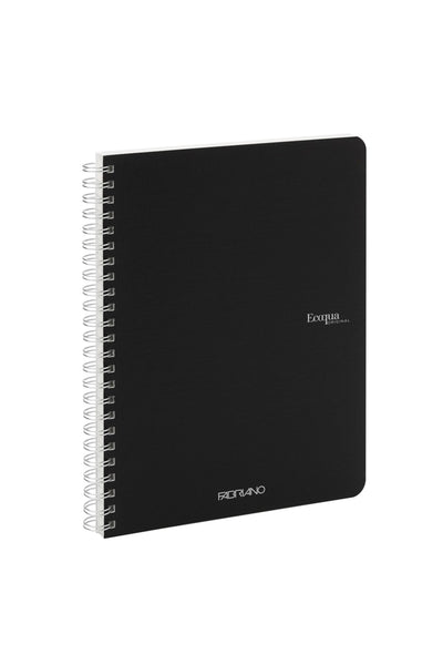 Fabriano Ecoqua Original Spiral-Bound Notebook, 5.8 in x 8.3 in, A5, Blank, 70 Sheets 