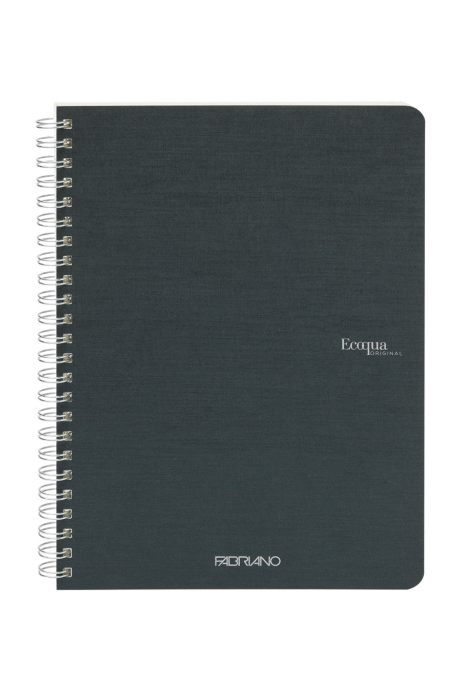Fabriano Ecoqua Original Spiral-Bound Notebook, 5.8 in x 8.3 in, A5, Blank, 70 Sheets Lined, 5.8 x 8.3