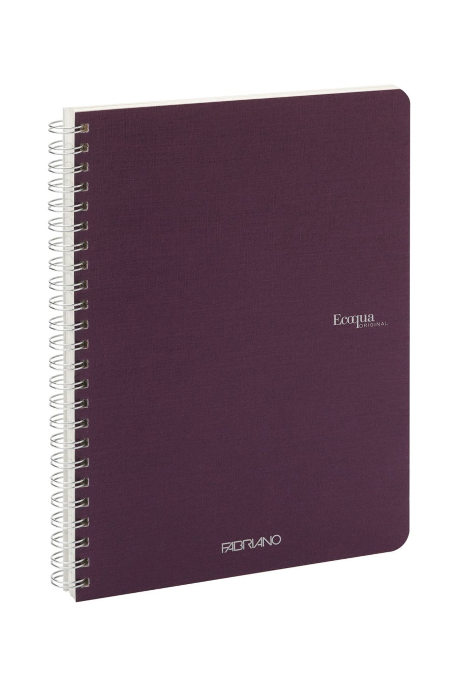 Fabriano Ecoqua Original Spiral-Bound Notebook, 5.8 in x 8.3 in, A5, Blank, 70 Sheets 