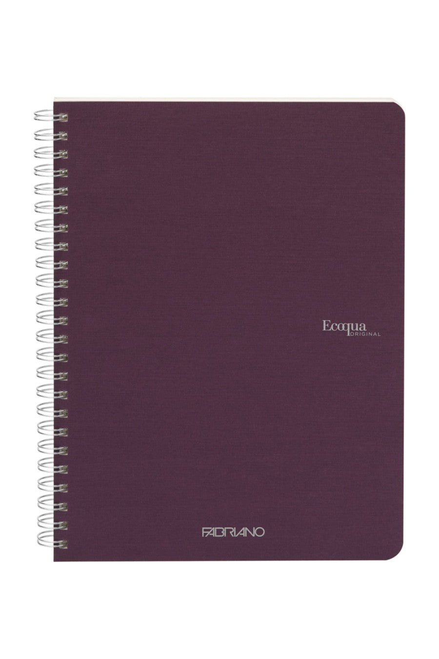 Fabriano Ecoqua Original Spiral-Bound Notebook, 5.8 in x 8.3 in, A5, Blank, 70 Sheets 