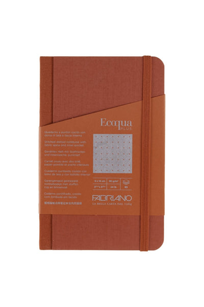 Fabriano Ecoqua Plus Sewn-Bound 100% Italian made Notebook, 3.5" x 5.5", 90gsm, 80 Sheets 