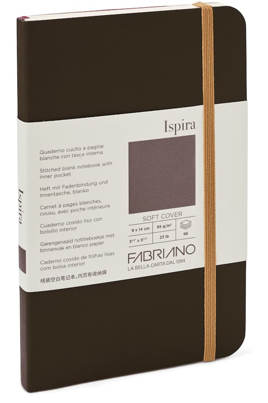 Fabriano Ispira Soft-Cover Notebook, 3.5" x 5.5"