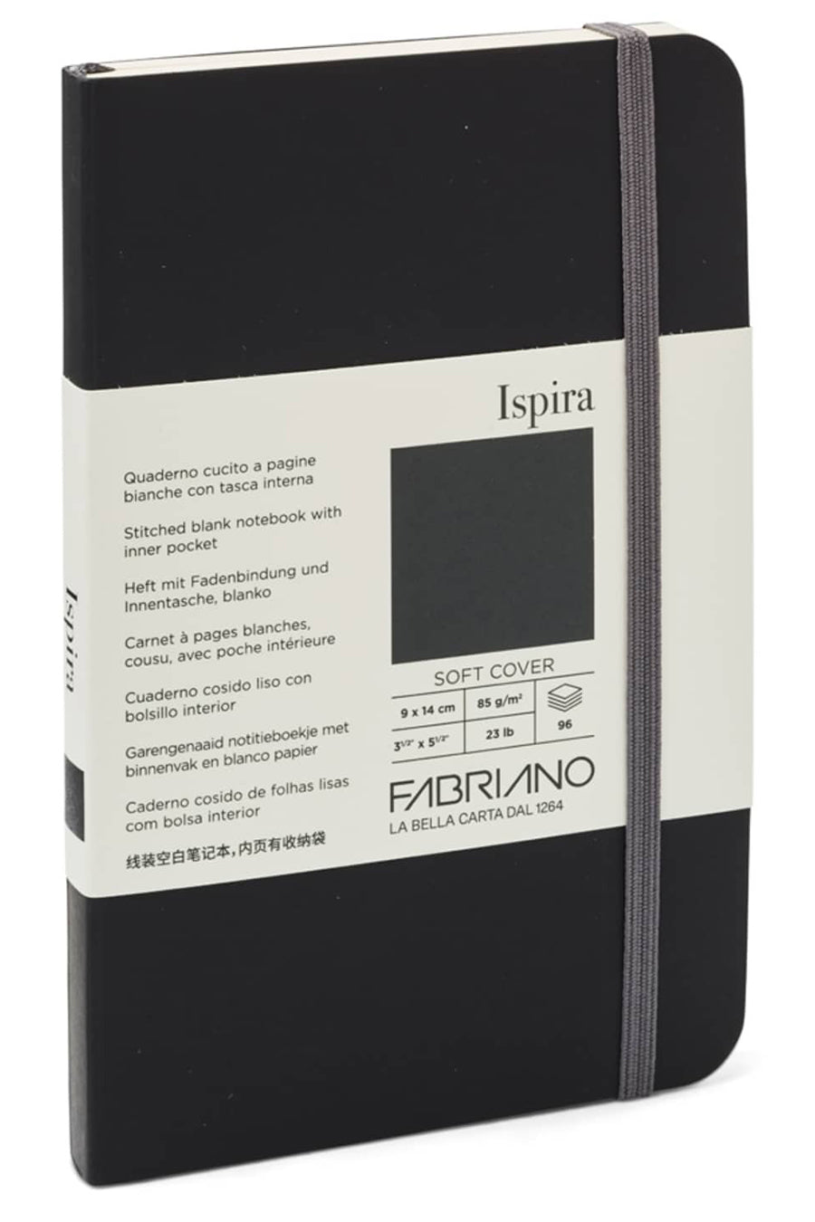 Fabriano Ispira Soft-Cover Notebook, 3.5" x 5.5"