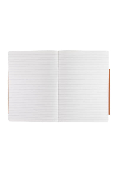 Fabriano Ecoqua Plus Sewn-Bound Notebook, 8.3" x 11.7", A4, 80 Sheets Lined