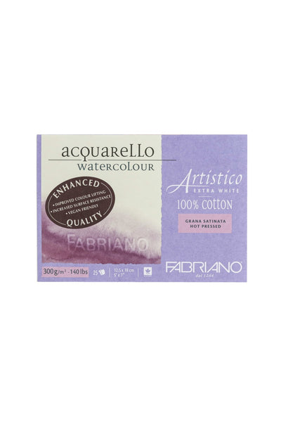 Fabriano Artistico Extra White Watercolor Block, 140 lb./300 gsm 