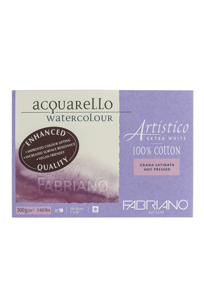 Fabriano Artistico Traditional White Watercolor Block, 140 lb./300 gsm 