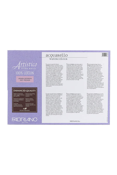 Fabriano Artistico Traditional White Watercolor Block, 140 lb./300 gsm 