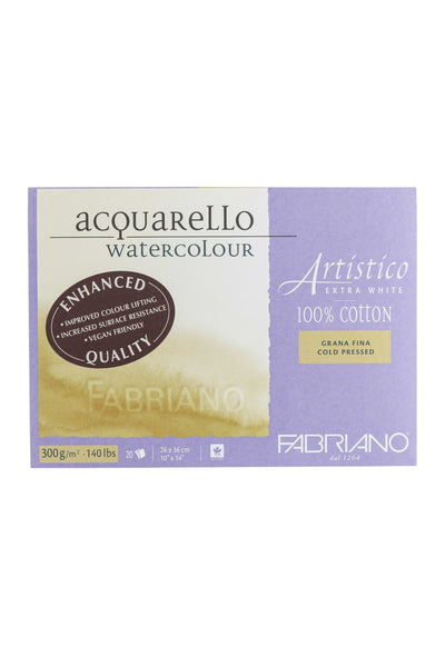 Fabriano Artistico Traditional White Watercolor Block, 140 lb./300 gsm 