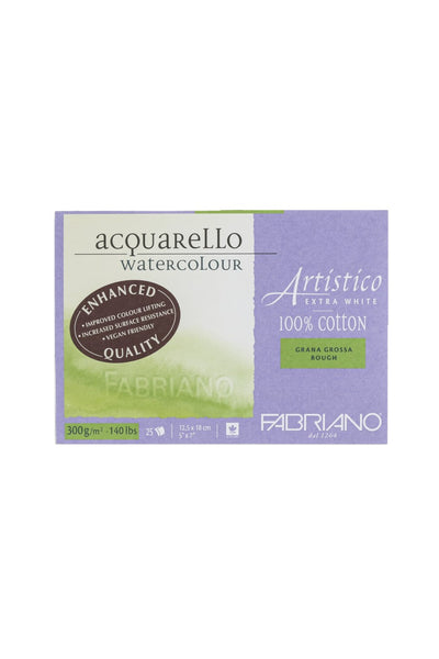 Fabriano Artistico Extra White Watercolor Block, 140 lb./300 gsm 