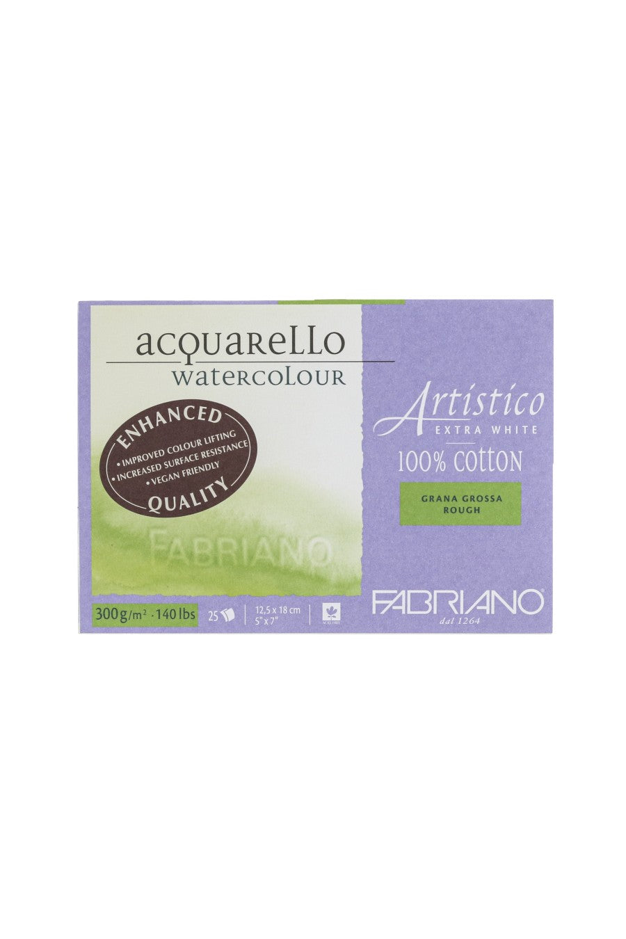 Fabriano Artistico Extra White Watercolor Block, 140 lb./300 gsm 
