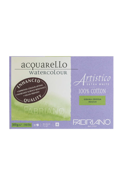 Fabriano Artistico Traditional White Watercolor Block, 140 lb./300 gsm 