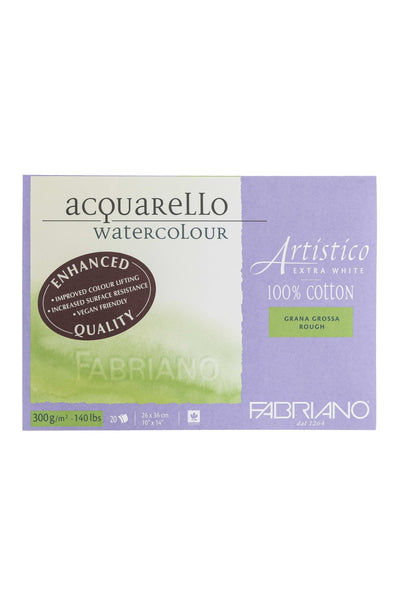 Fabriano Artistico Traditional White Watercolor Block, 140 lb./300 gsm 