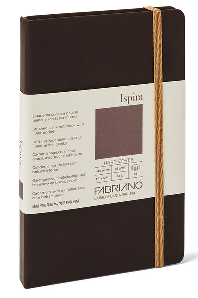 Fabriano Ispira Hard-Cover Notebook, 3.5" x 5.5" 
