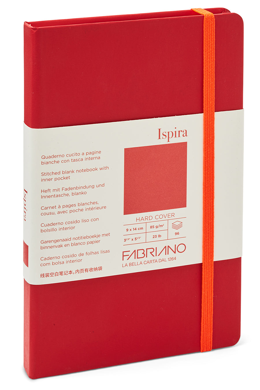 Fabriano Ispira Hard-Cover Notebook, 3.5" x 5.5" 