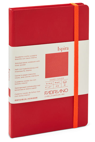 Fabriano Ispira Hard-Cover Notebook, 3.5" x 5.5" 