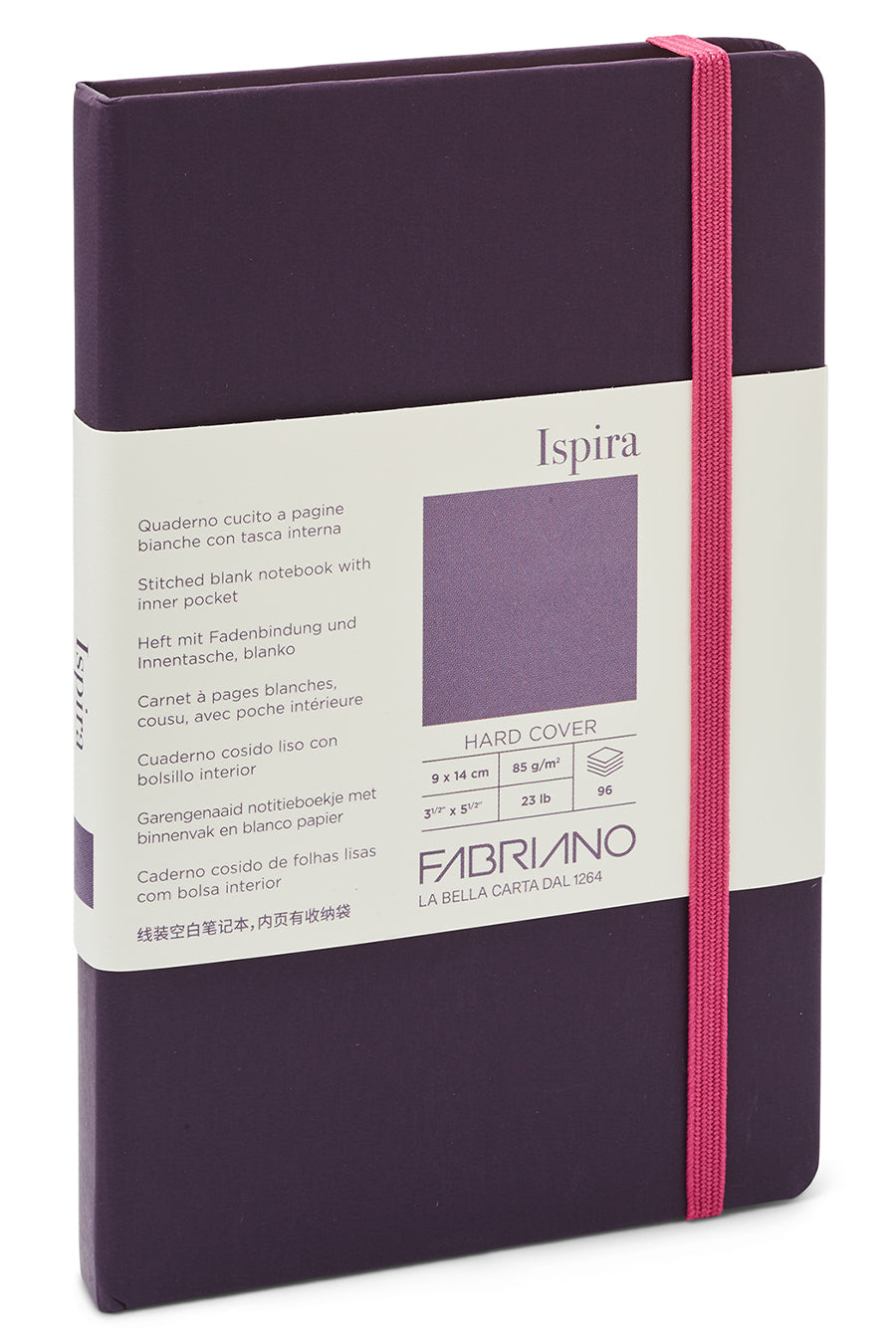 Fabriano Ispira Hard-Cover Notebook, 3.5" x 5.5" 