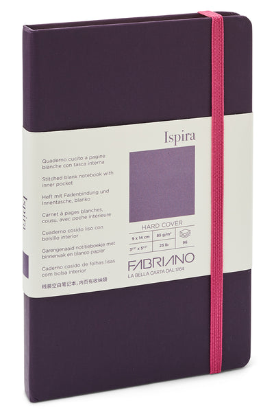 Fabriano Ispira Hard-Cover Notebook, 3.5" x 5.5" 