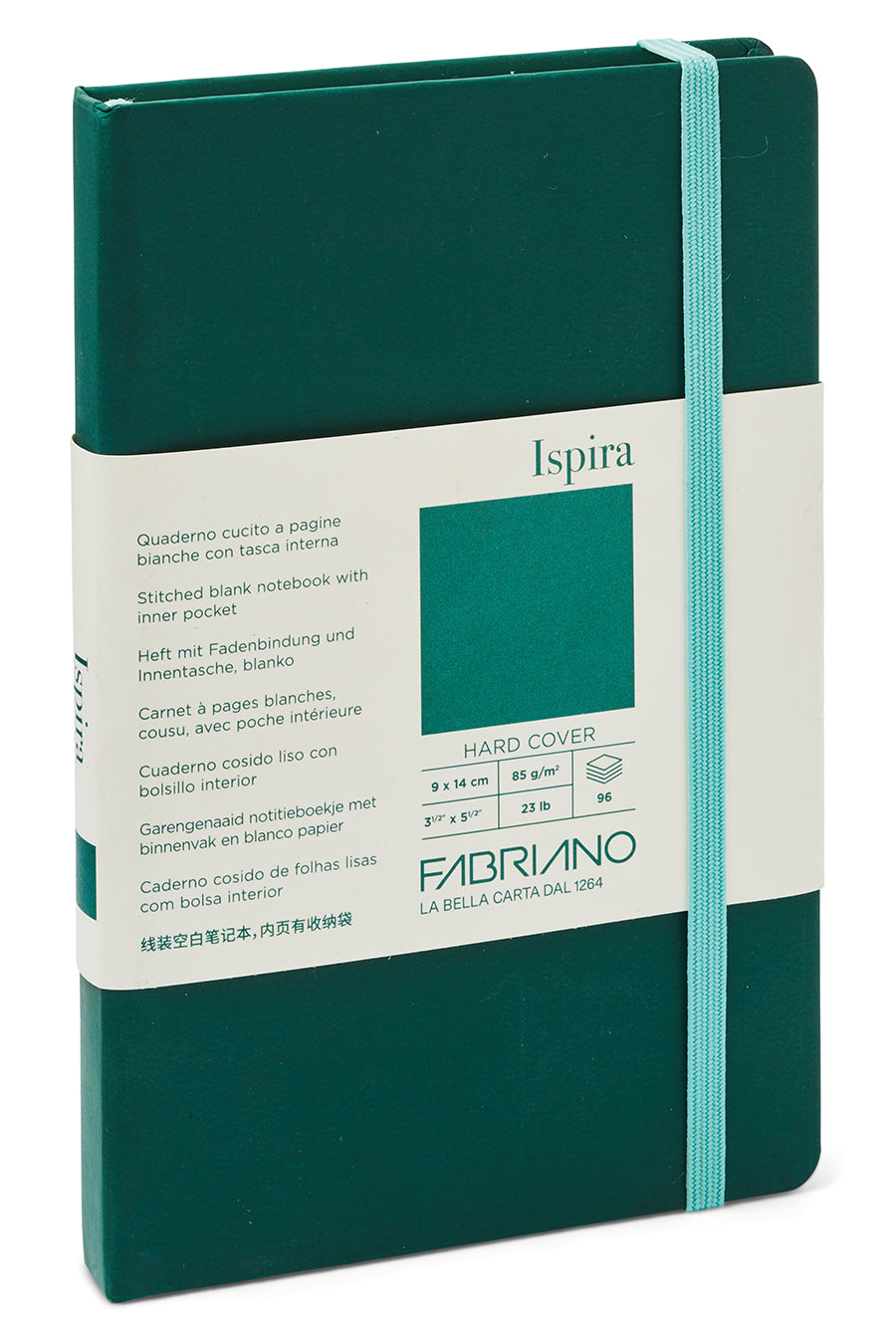 Fabriano Ispira Hard-Cover Notebook, 3.5" x 5.5" 