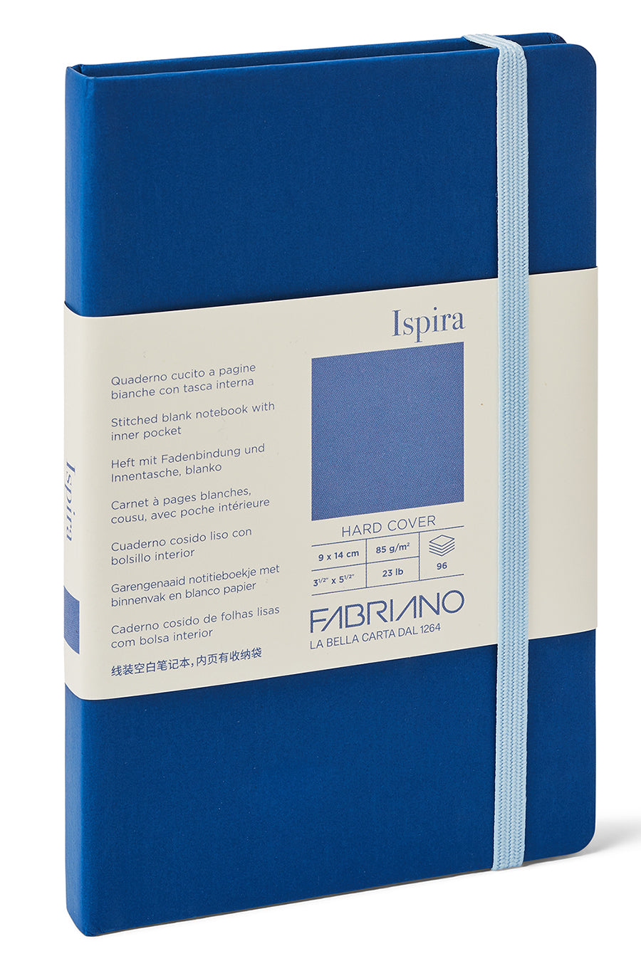 Fabriano Ispira Hard-Cover Notebook, 3.5" x 5.5" 