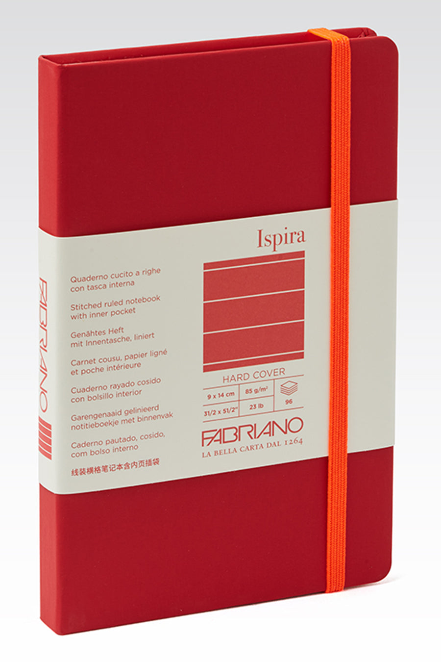 Fabriano Ispira Hard-Cover Notebook, 3.5" x 5.5"