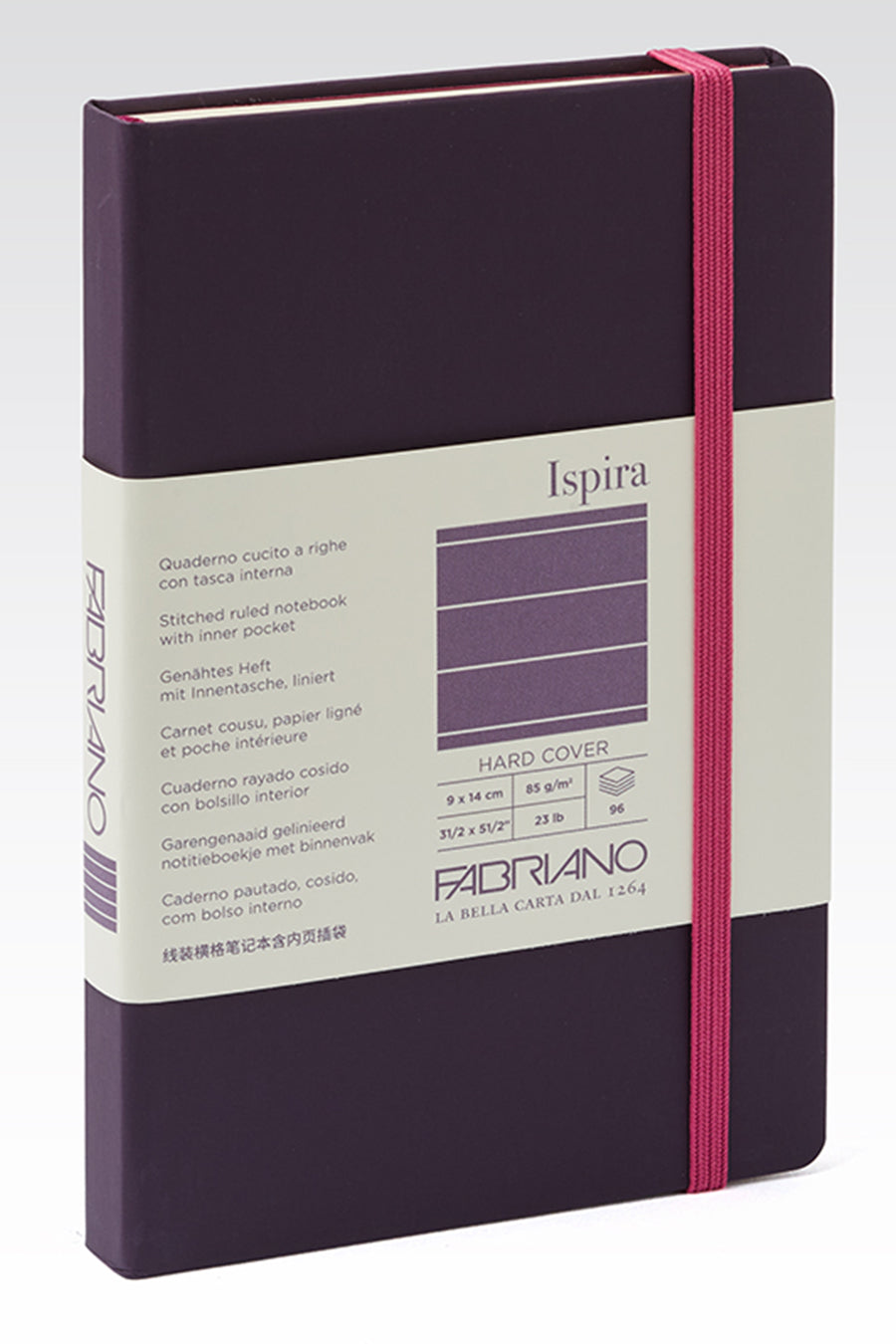 Fabriano Ispira Hard-Cover Notebook, 3.5" x 5.5"