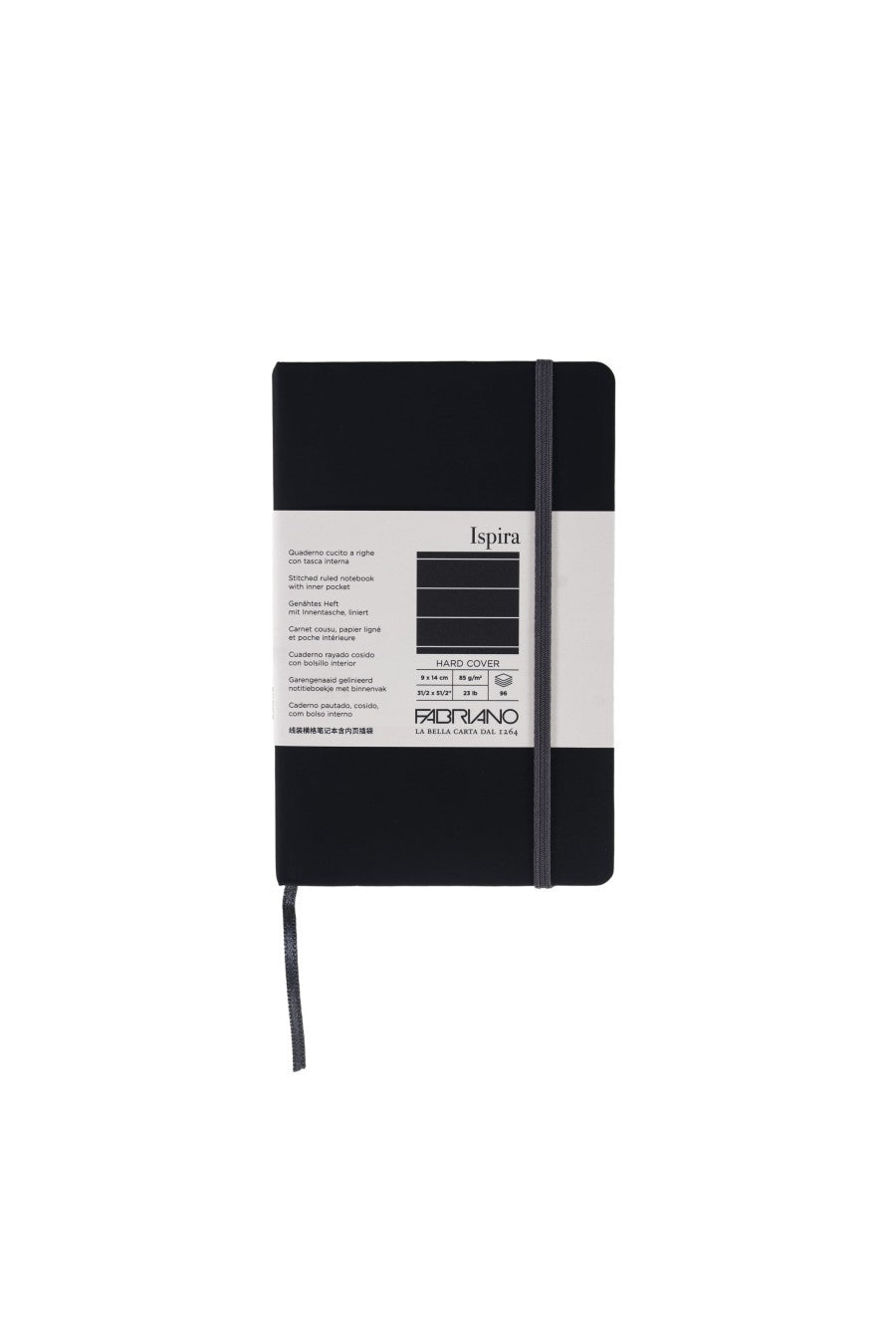 Fabriano Ispira Hard-Cover Notebook, 3.5" x 5.5" 