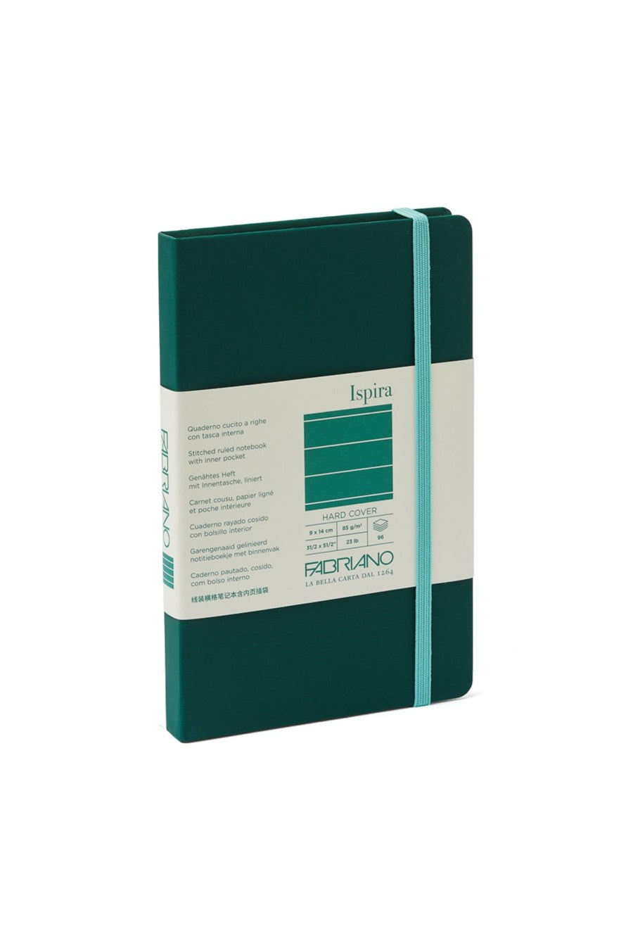 Fabriano Ispira Hard-Cover Notebook, 3.5" x 5.5" 