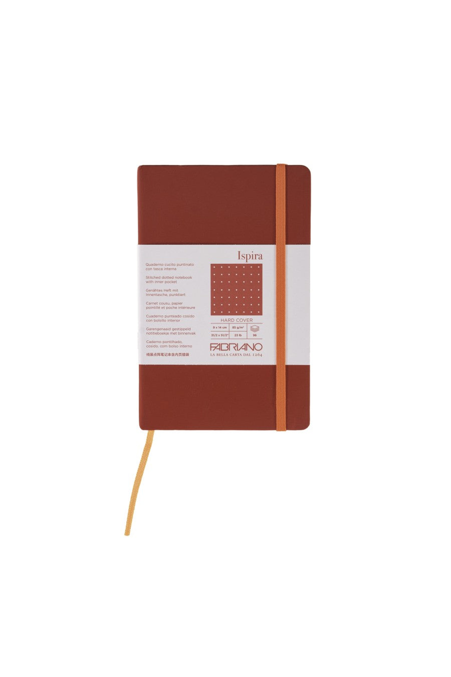 Fabriano Ispira Hard-Cover Notebook, 3.5" x 5.5" Lined