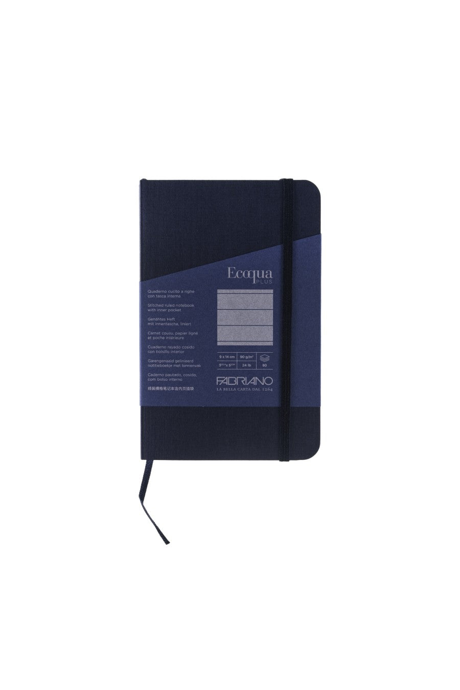 Fabriano Ecoqua Plus Stitch-Bound Notebook, 3.5" x 5.5" 