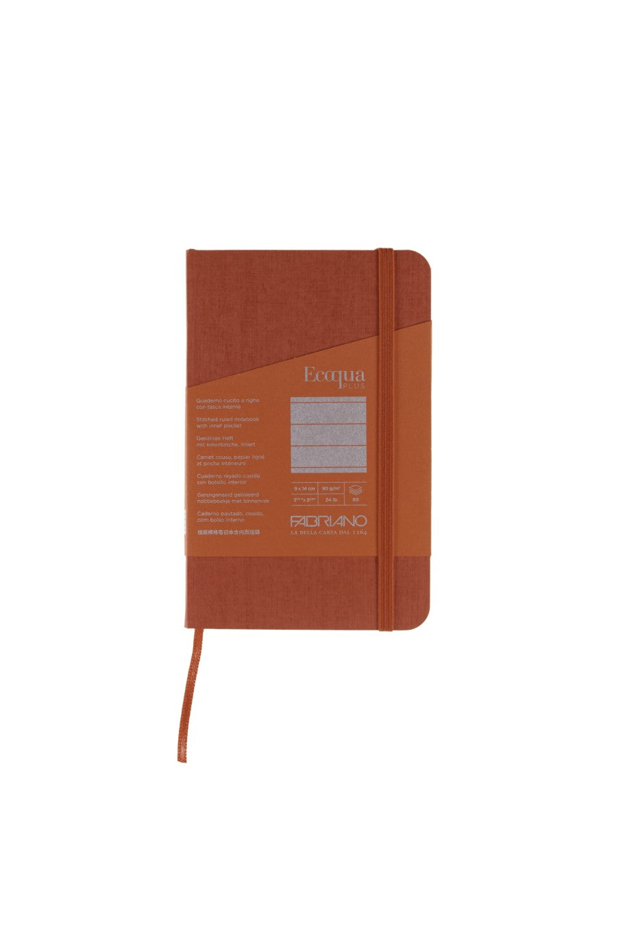 Fabriano Ecoqua Plus Stitch-Bound Notebook, 3.5" x 5.5" 