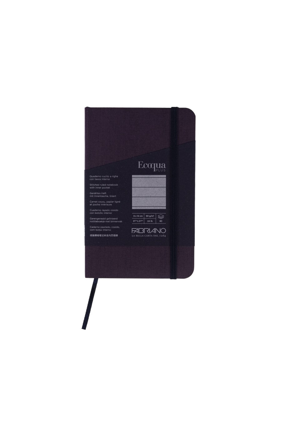 Fabriano Ecoqua Plus Stitch-Bound Notebook, 3.5" x 5.5" 