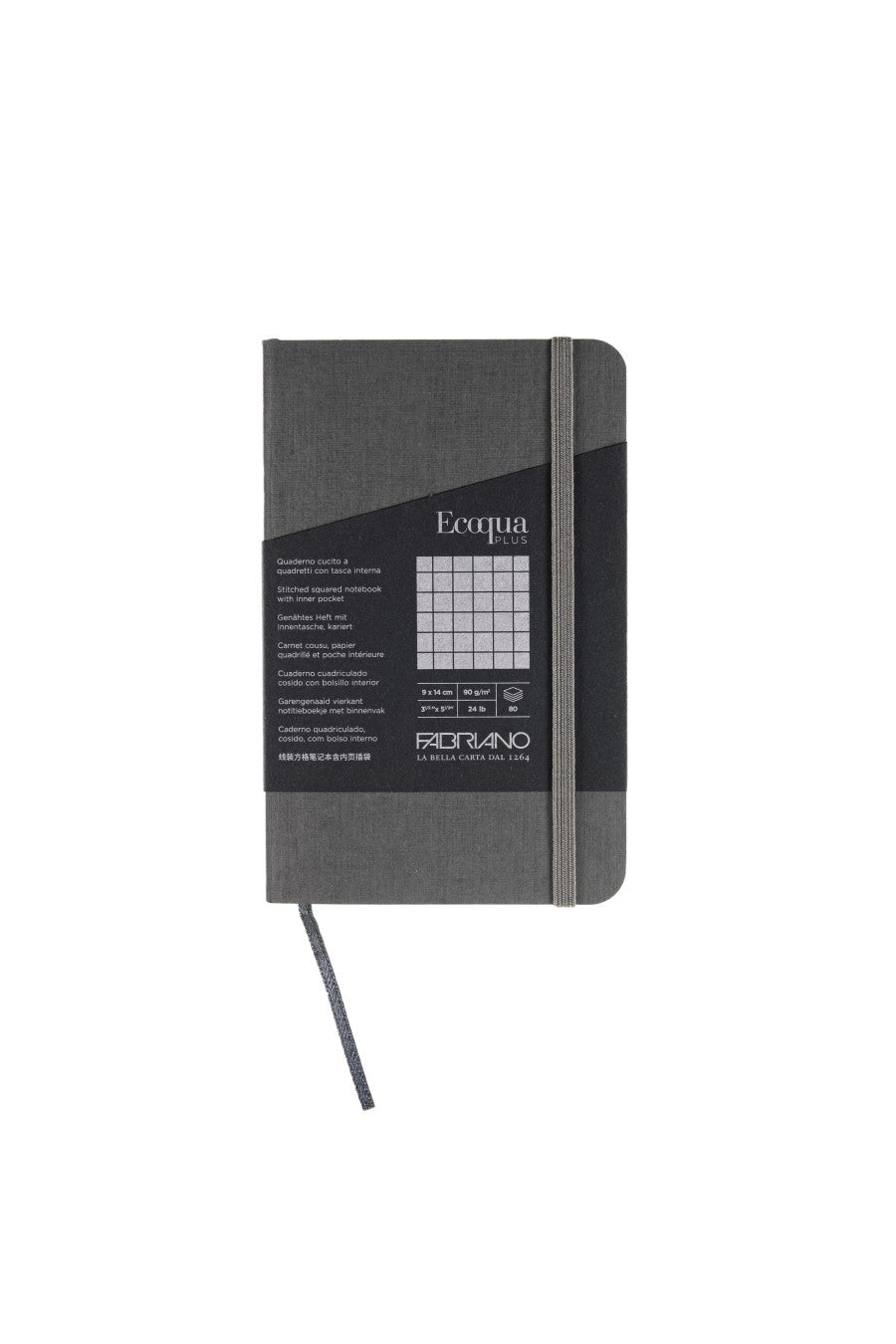 Fabriano Ecoqua Plus Stitch-Bound Notebook, 3.5" x 5.5" Dotted