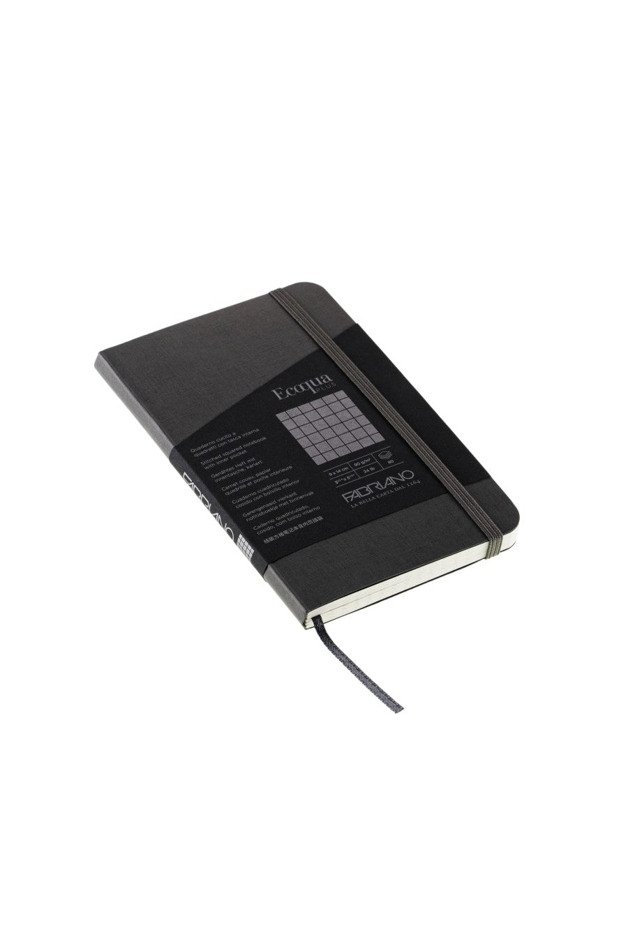 Fabriano Ecoqua Plus Stitch-Bound Notebook, 3.5" x 5.5" Dotted