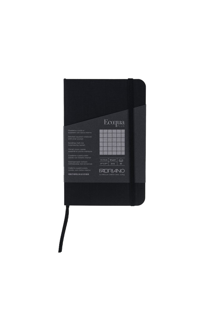 Fabriano Ecoqua Plus Stitch-Bound Notebook, 3.5" x 5.5" Lined