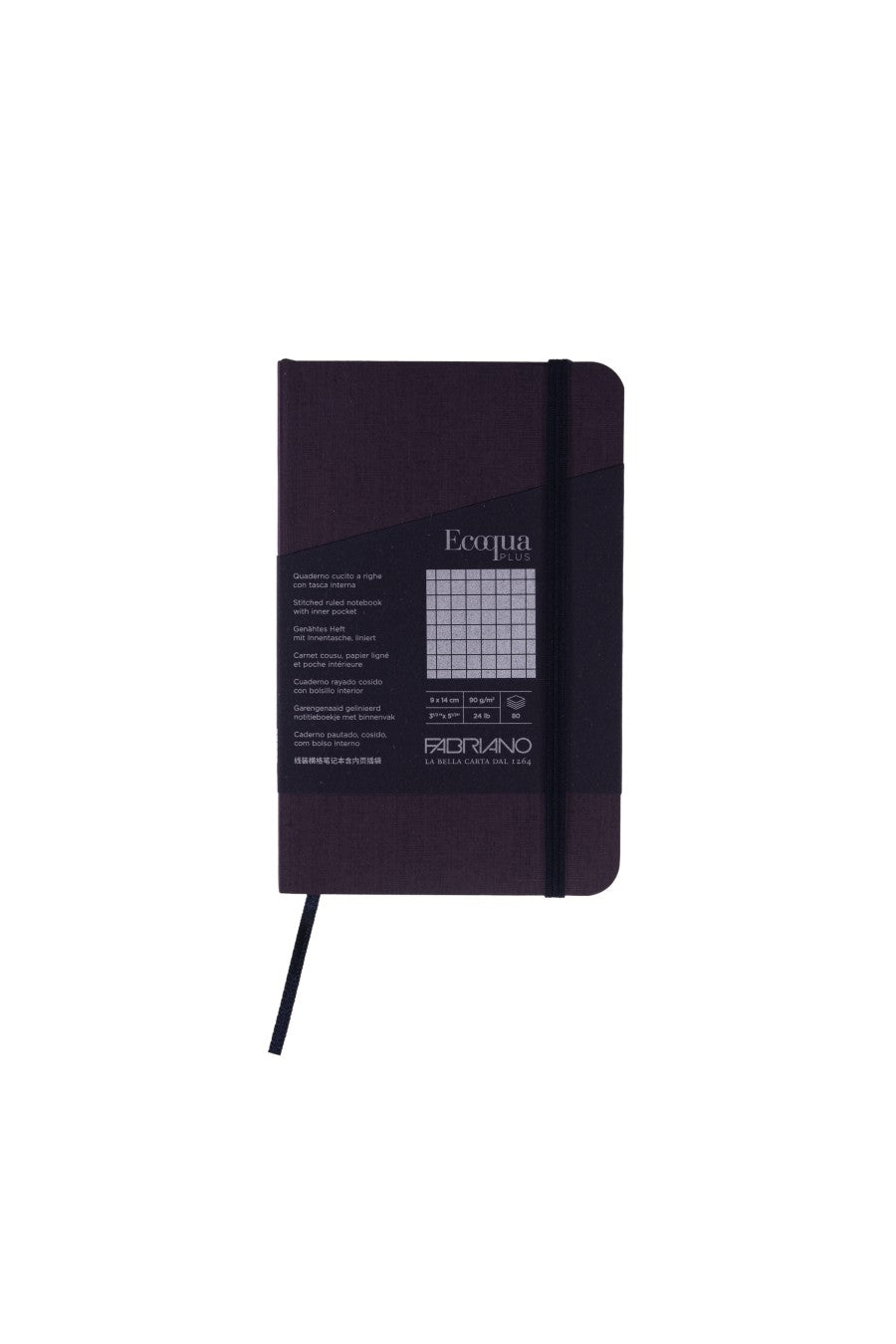 Fabriano Ecoqua Plus Stitch-Bound Notebook, 3.5" x 5.5" 