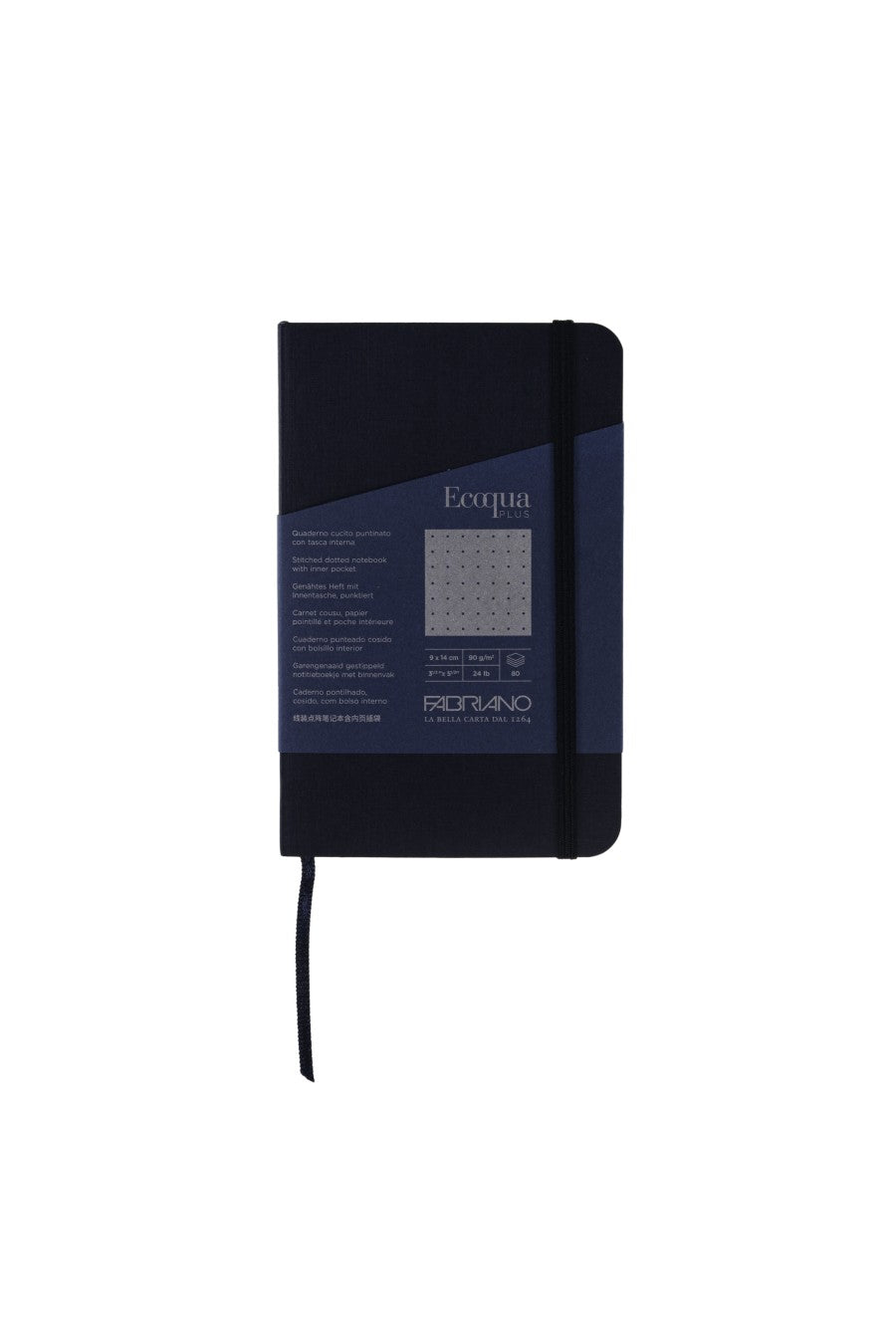 Fabriano Ecoqua Plus Stitch-Bound Notebook, 3.5" x 5.5" 