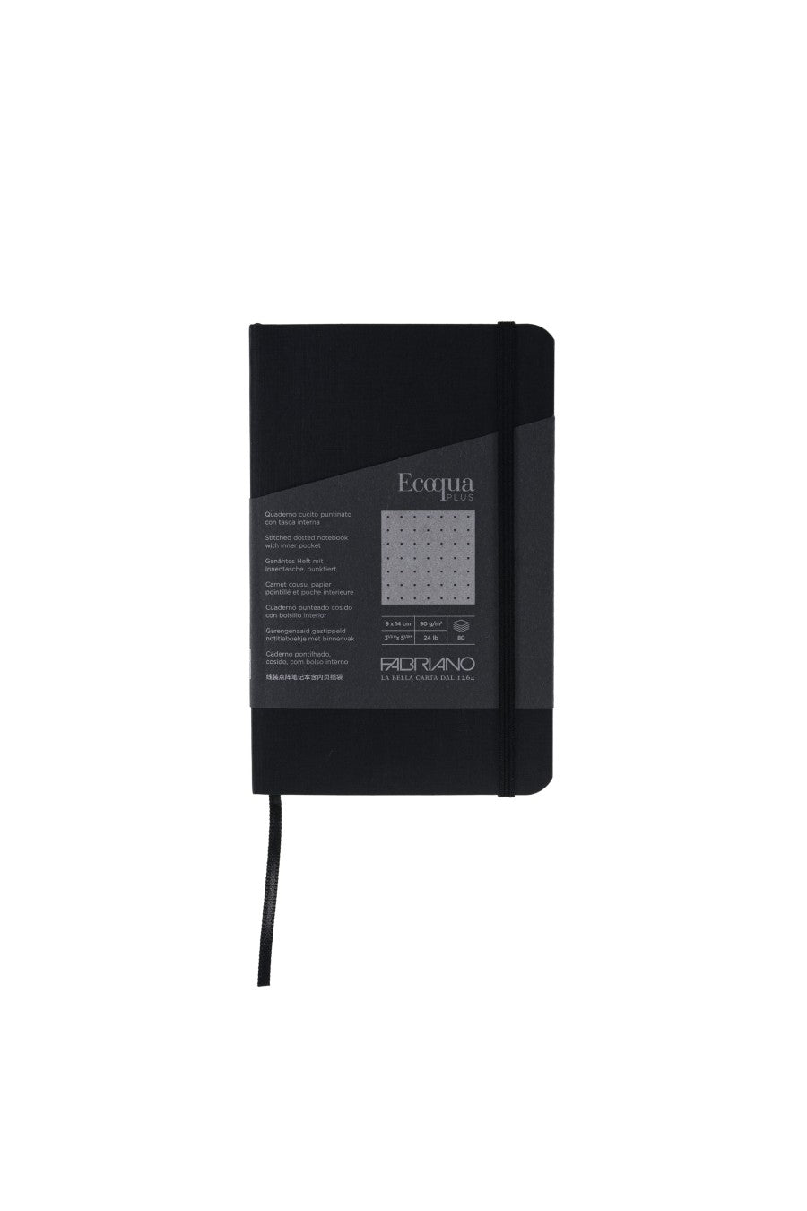 Fabriano Ecoqua Plus Stitch-Bound Notebook, 3.5" x 5.5" 