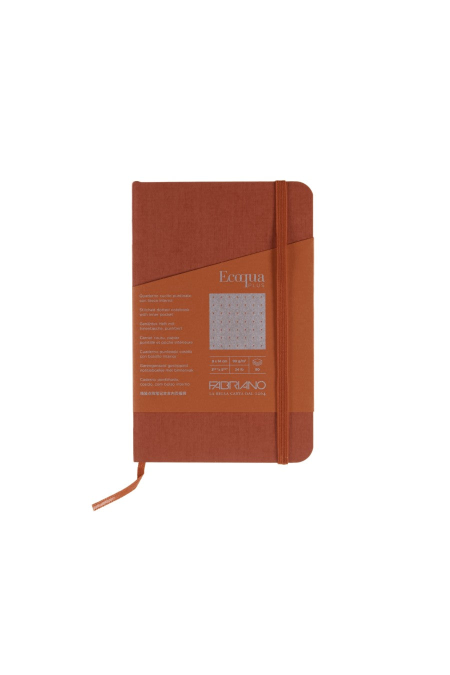 Fabriano Ecoqua Plus Stitch-Bound Notebook, 3.5" x 5.5" 