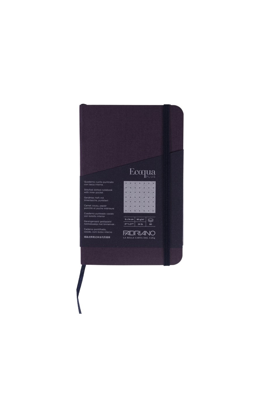 Fabriano Ecoqua Plus Stitch-Bound Notebook, 3.5" x 5.5" 