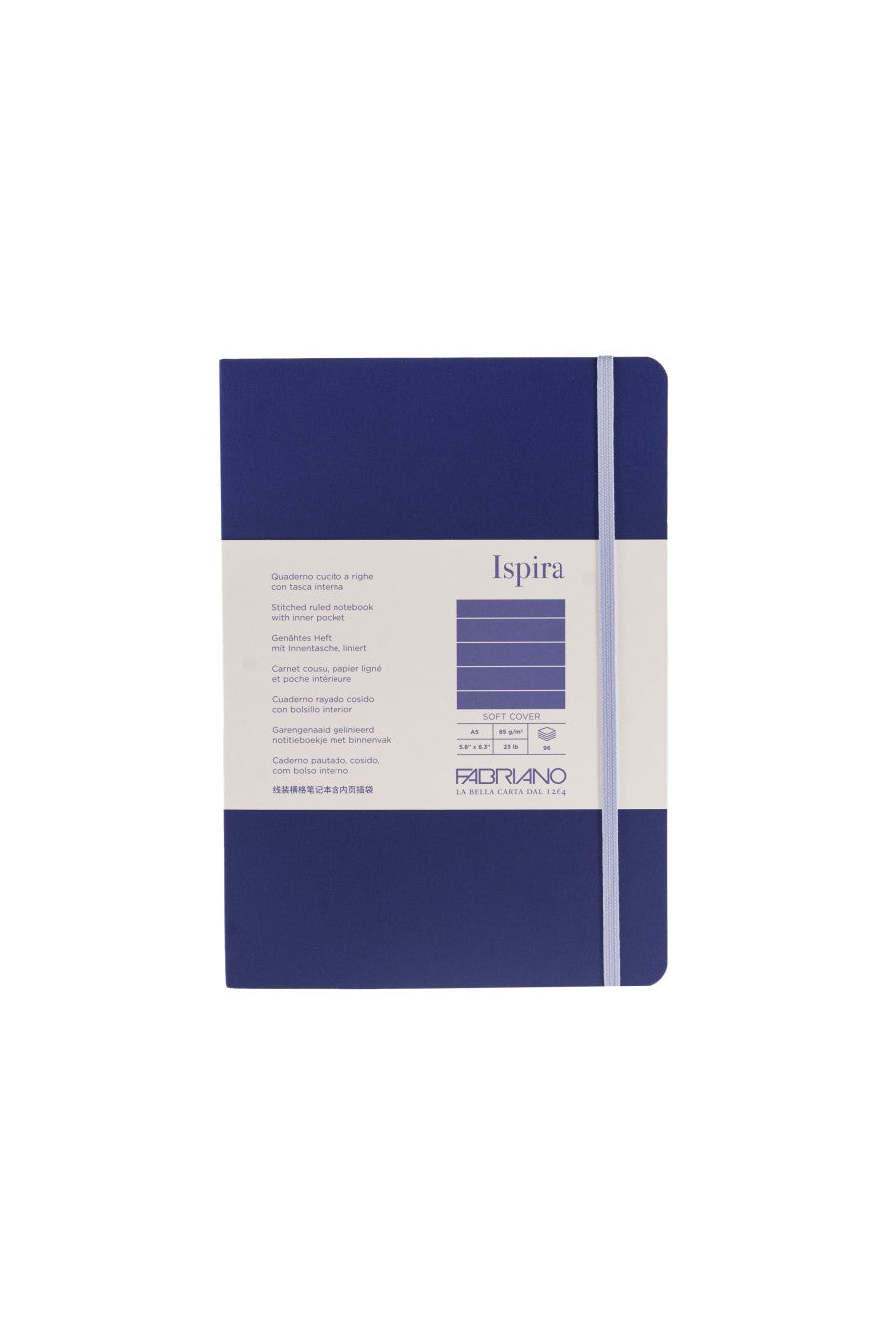 Fabriano Ispira Soft-Cover Notebook, 5.8" x 8.3", A5 