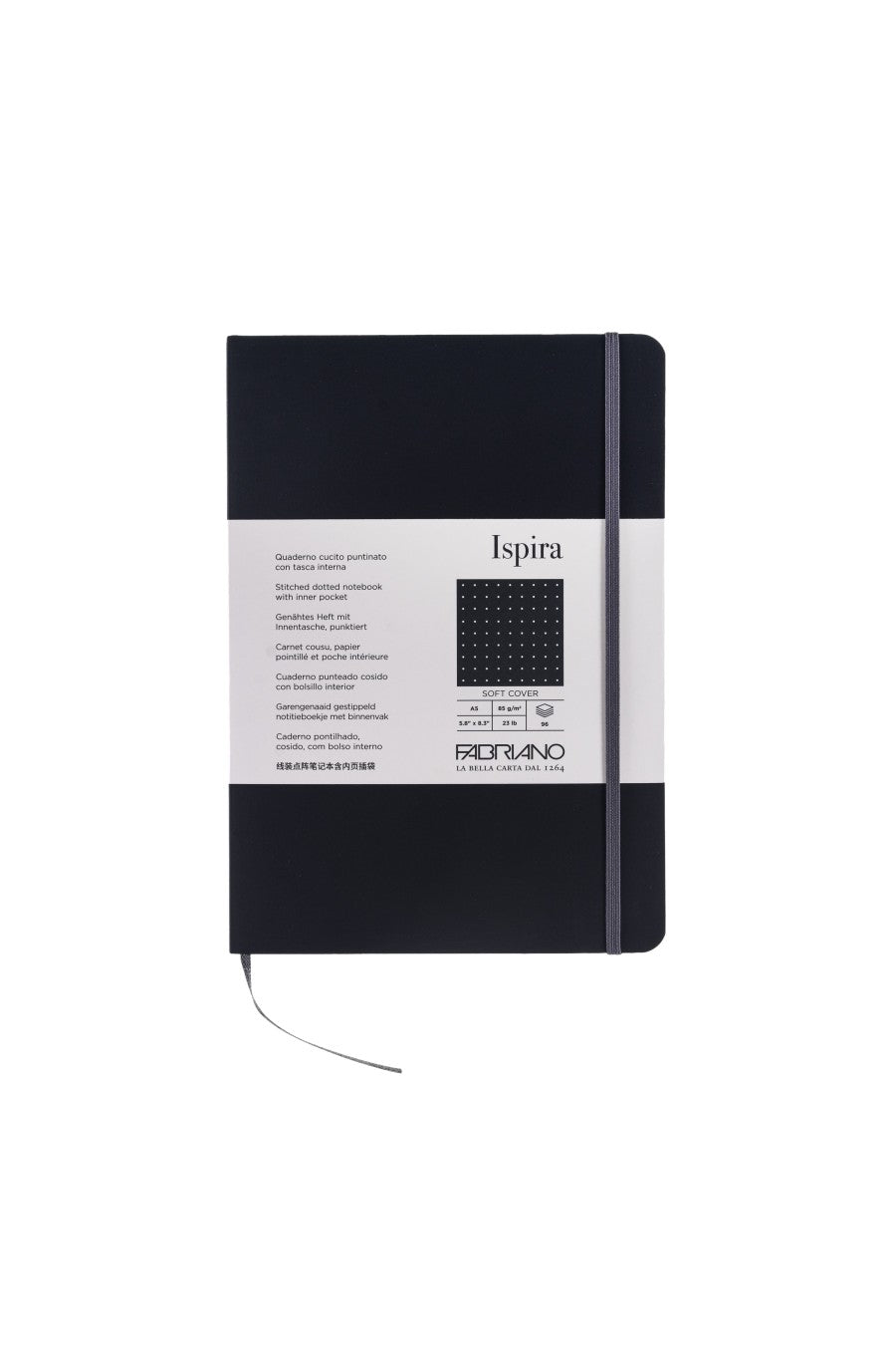 Fabriano Ispira Soft-Cover Notebook, 5.8" x 8.3", A5 