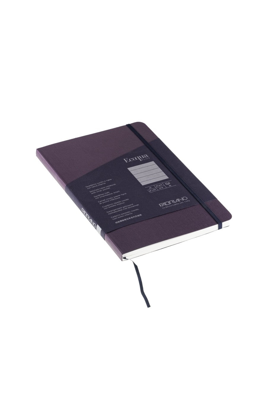 Fabriano Ecoqua Plus Stitch-Bound Notebook, 5.8" x 8.3", A5 Dotted