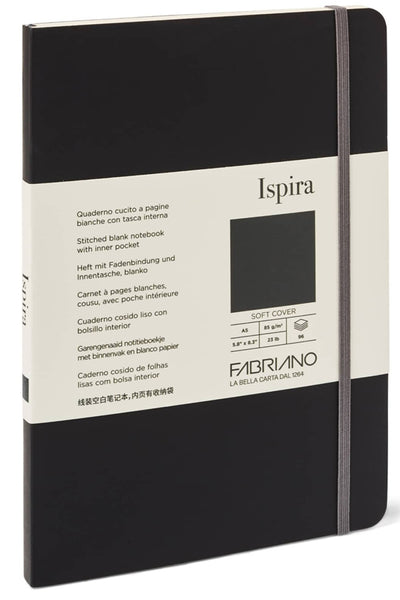 Fabriano Ispira Soft-Cover Notebook, 5.8" x 8.3", A5